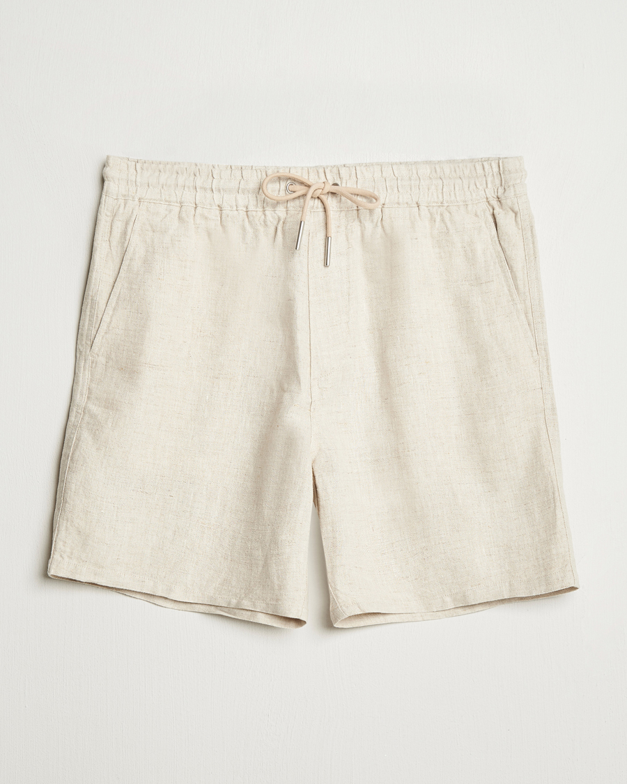 Herre | Shorts | NN07 | Gregor Linen Drawstring Shorts Oat
