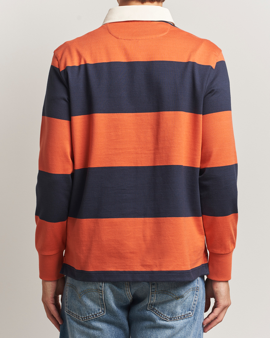 Herre | Gensere | GANT | Striped Heavy Rugger Evening Blue