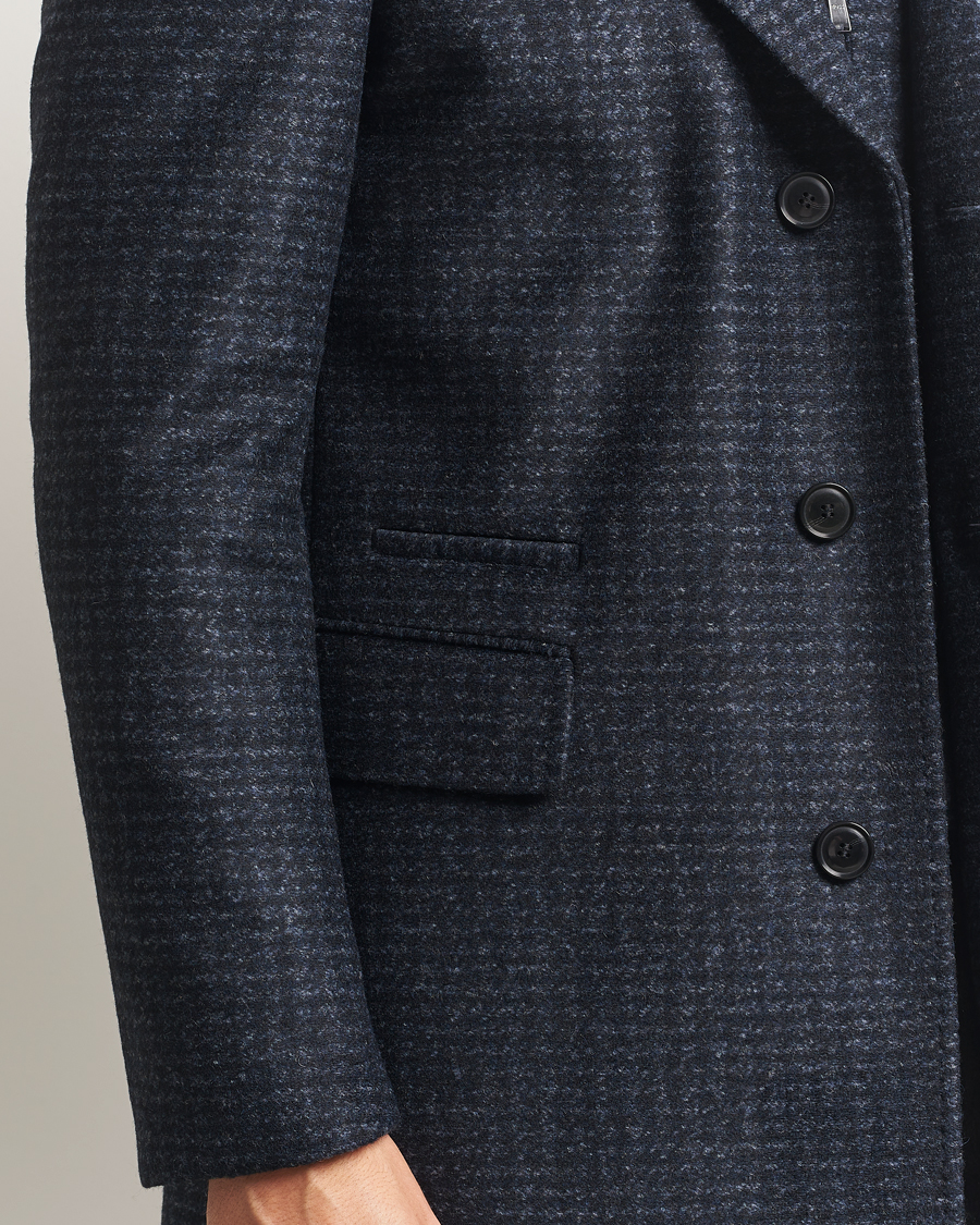 Herre | Jakker | BOSS BLACK | Hyde Wool Bib Coat Dark Blue
