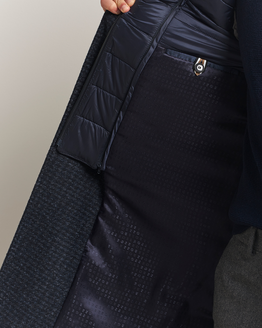 Herre | Jakker | BOSS BLACK | Hyde Wool Bib Coat Dark Blue