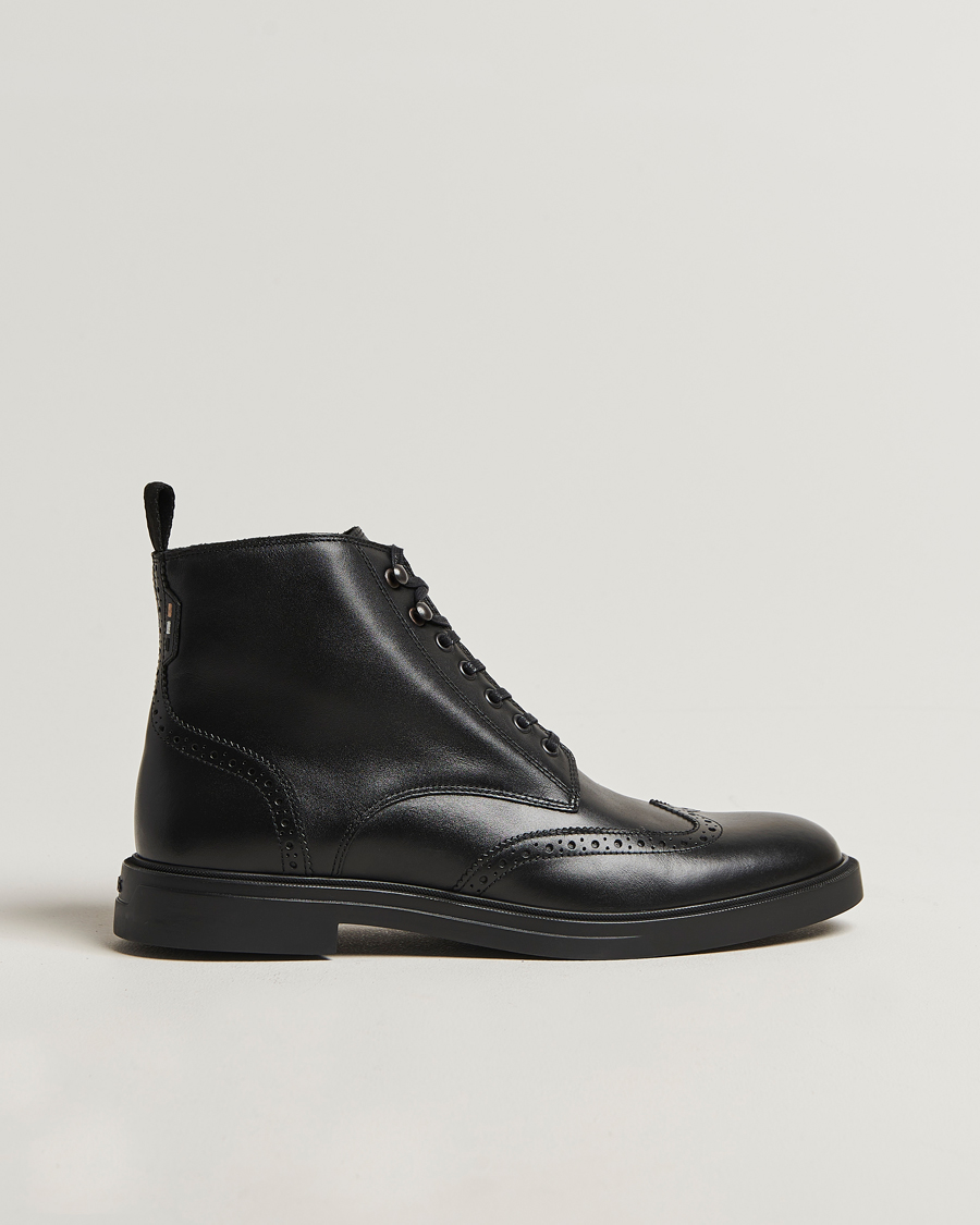 Herre | Støvler | BOSS BLACK | Calev Leather Brogue Boot Black
