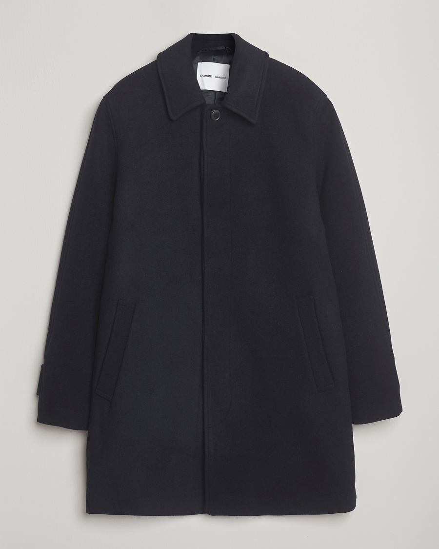 Herre | Jakker | Samsøe Samsøe | Labby Wool Coat Salute Navy