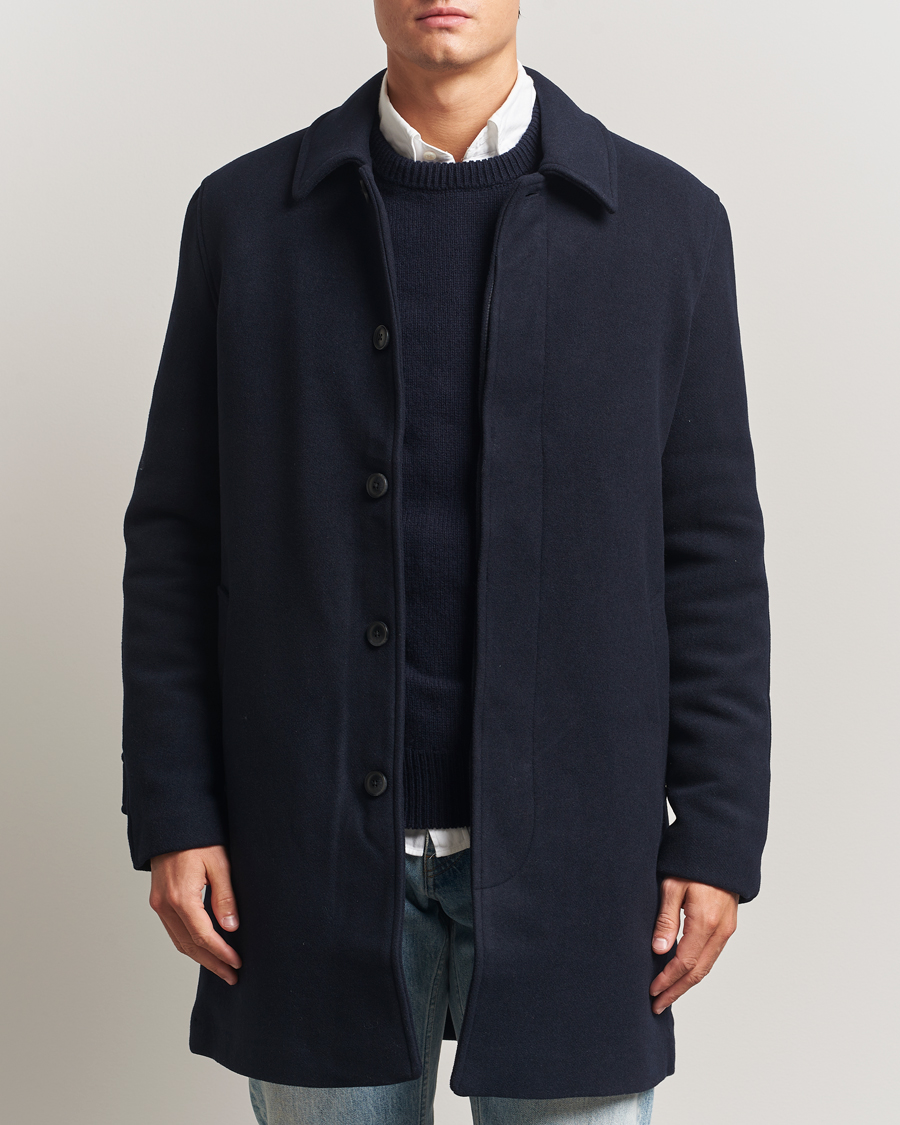 Herre | Jakker | Samsøe Samsøe | Labby Wool Coat Salute Navy