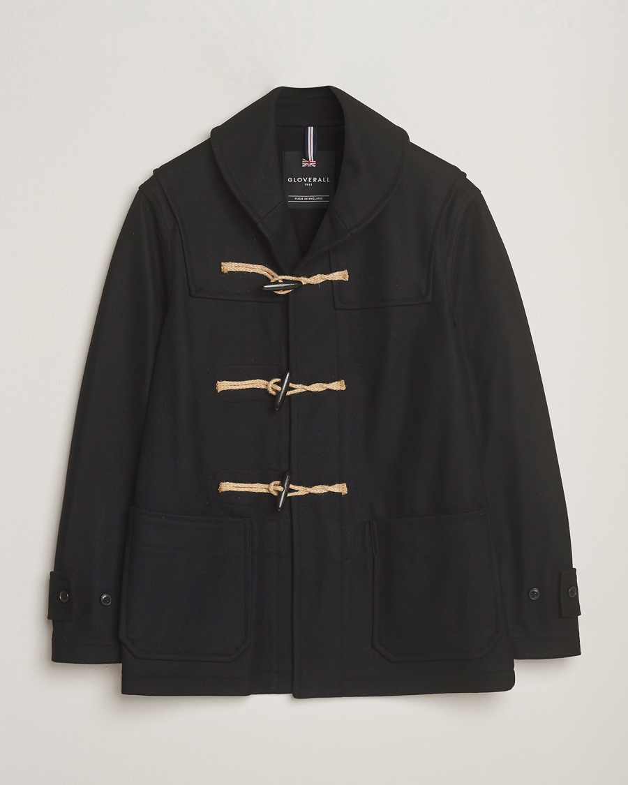 Herre | Jakker | Gloverall | Shawl Collar Duffle Jacket Black
