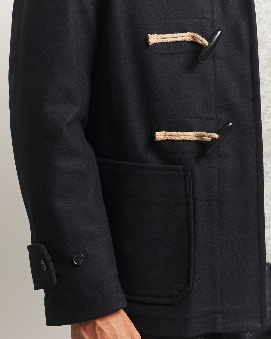 Herre | Jakker | Gloverall | Shawl Collar Duffle Jacket Black