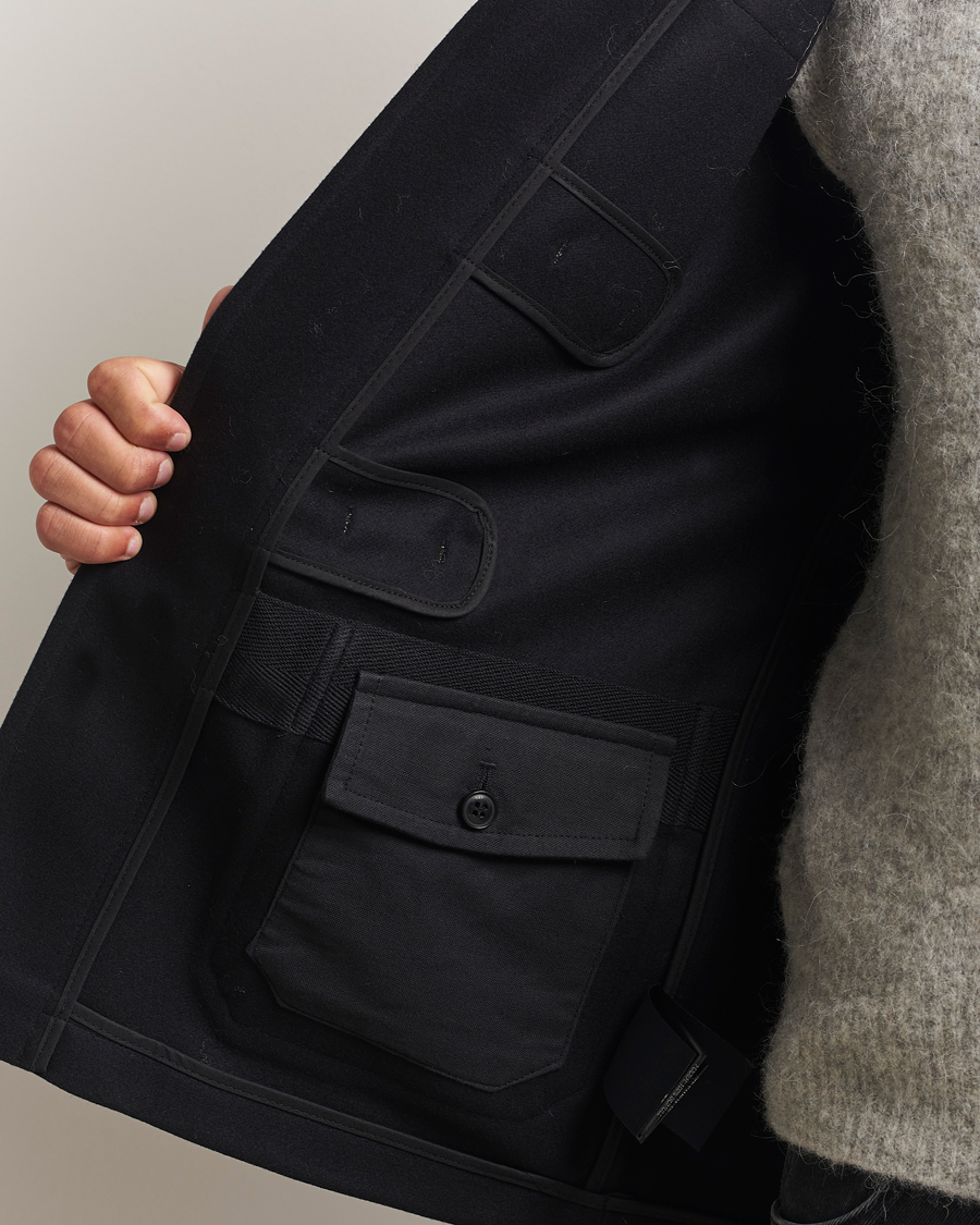 Herre | Jakker | Gloverall | Shawl Collar Duffle Jacket Black