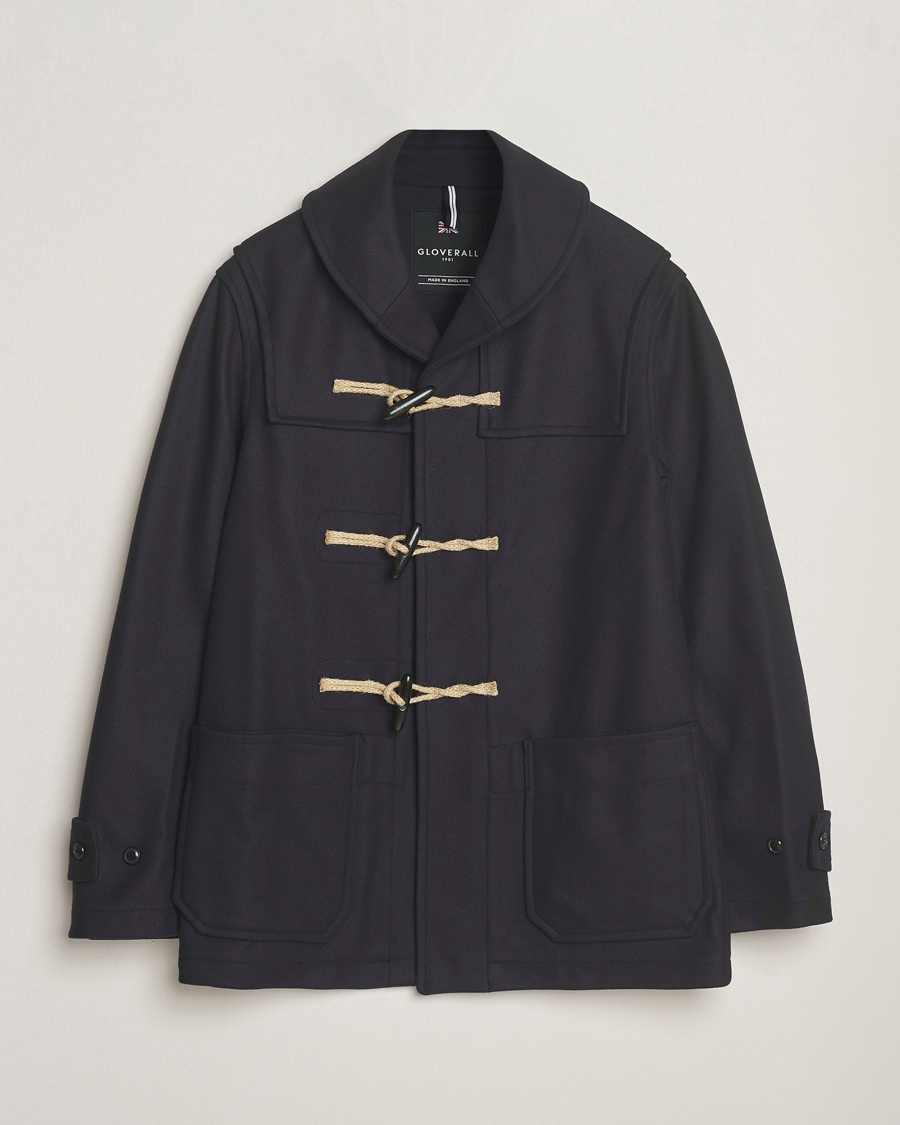 Herre | Jakker | Gloverall | Shawl Collar Duffle Jacket Navy