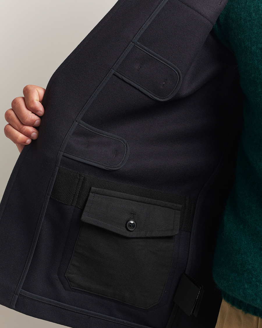 Herre | Jakker | Gloverall | Shawl Collar Duffle Jacket Navy