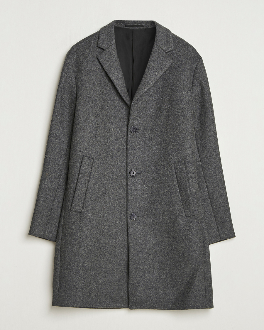 Herre | Jakker | NN07 | Austin Wool Coat Grey Melange