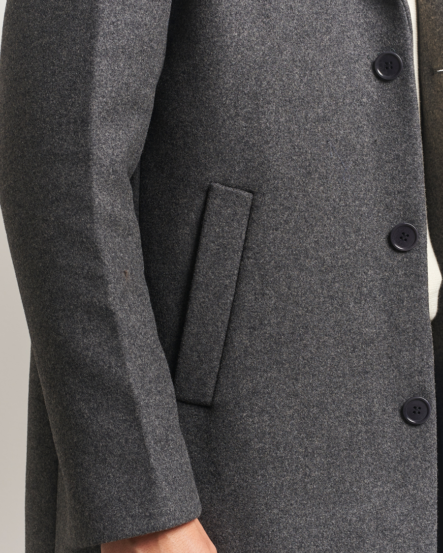 Herre | Jakker | NN07 | Austin Wool Coat Grey Melange