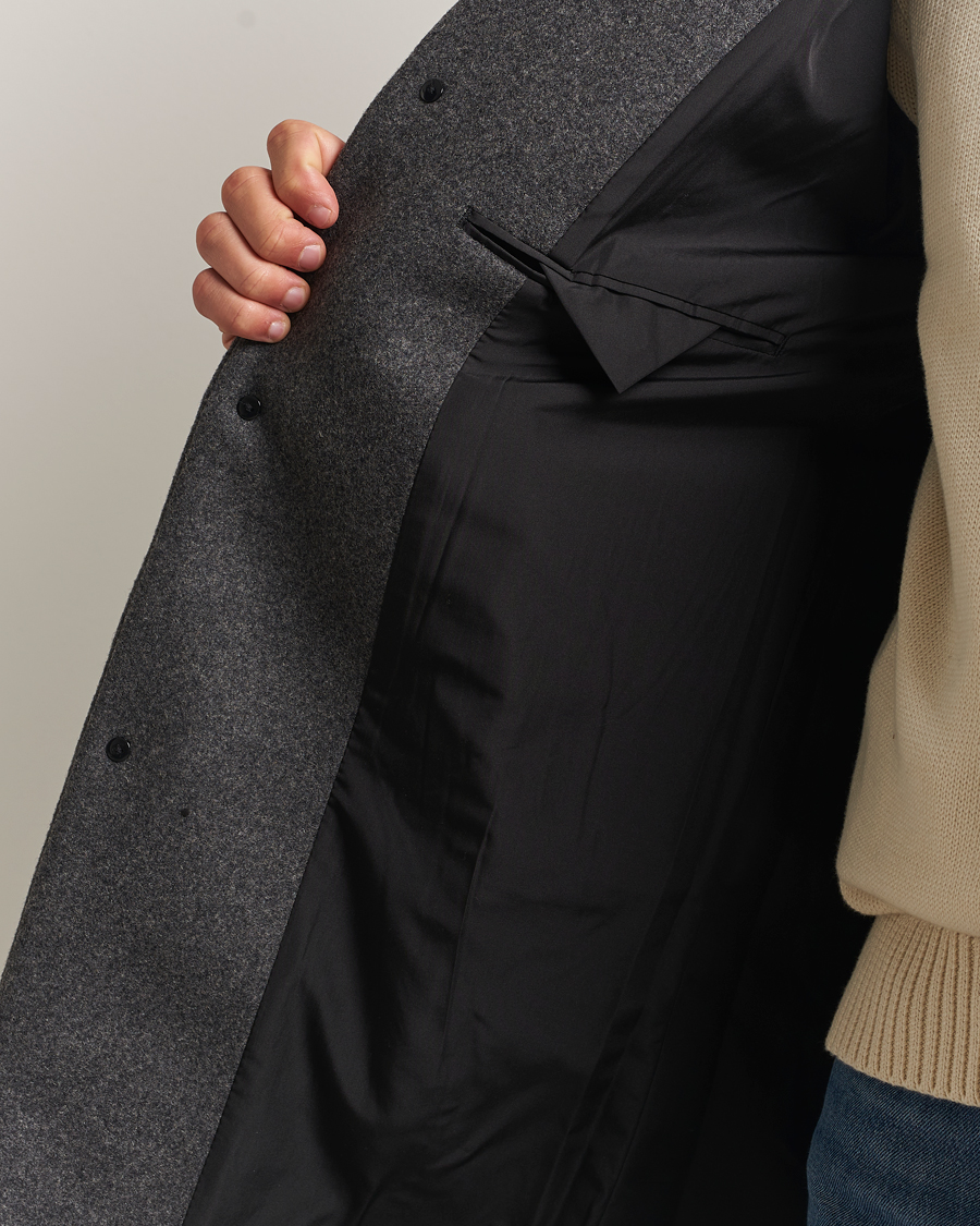 Herre | Jakker | NN07 | Austin Wool Coat Grey Melange