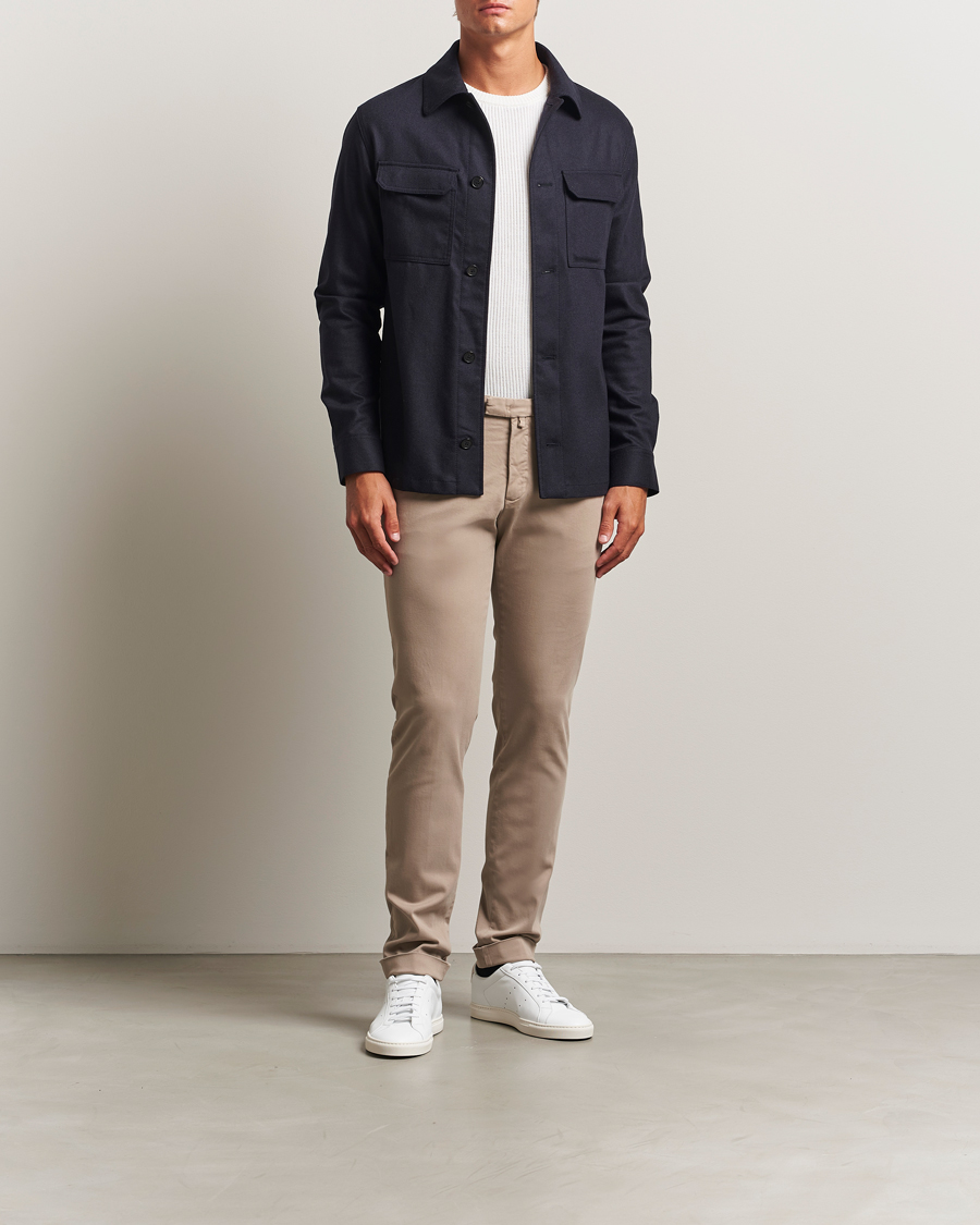 Herre | Bukser | Briglia 1949 | Slim Fit Cotton Stretch Chino Beige
