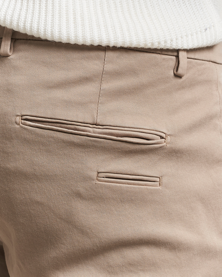 Herre | Bukser | Briglia 1949 | Slim Fit Cotton Stretch Chino Beige
