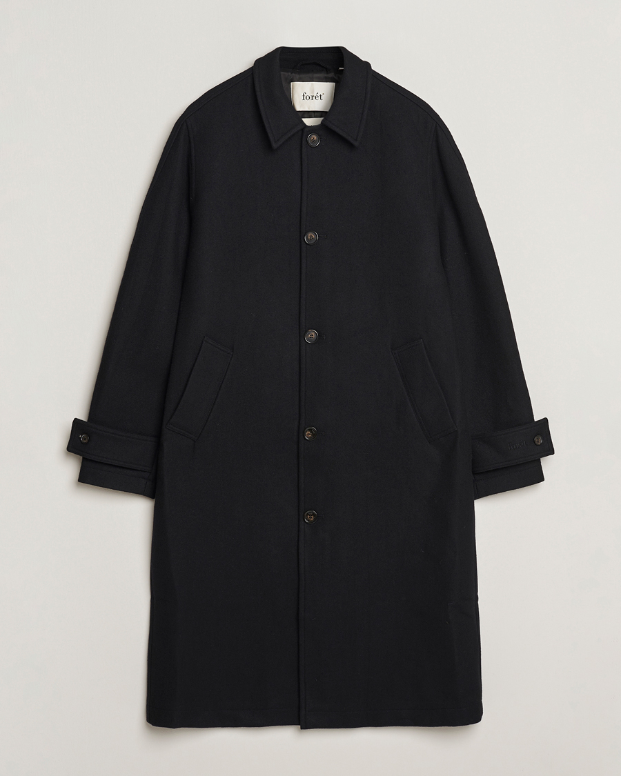 Herre | Jakker | Forét | Pine Wool Coat Black
