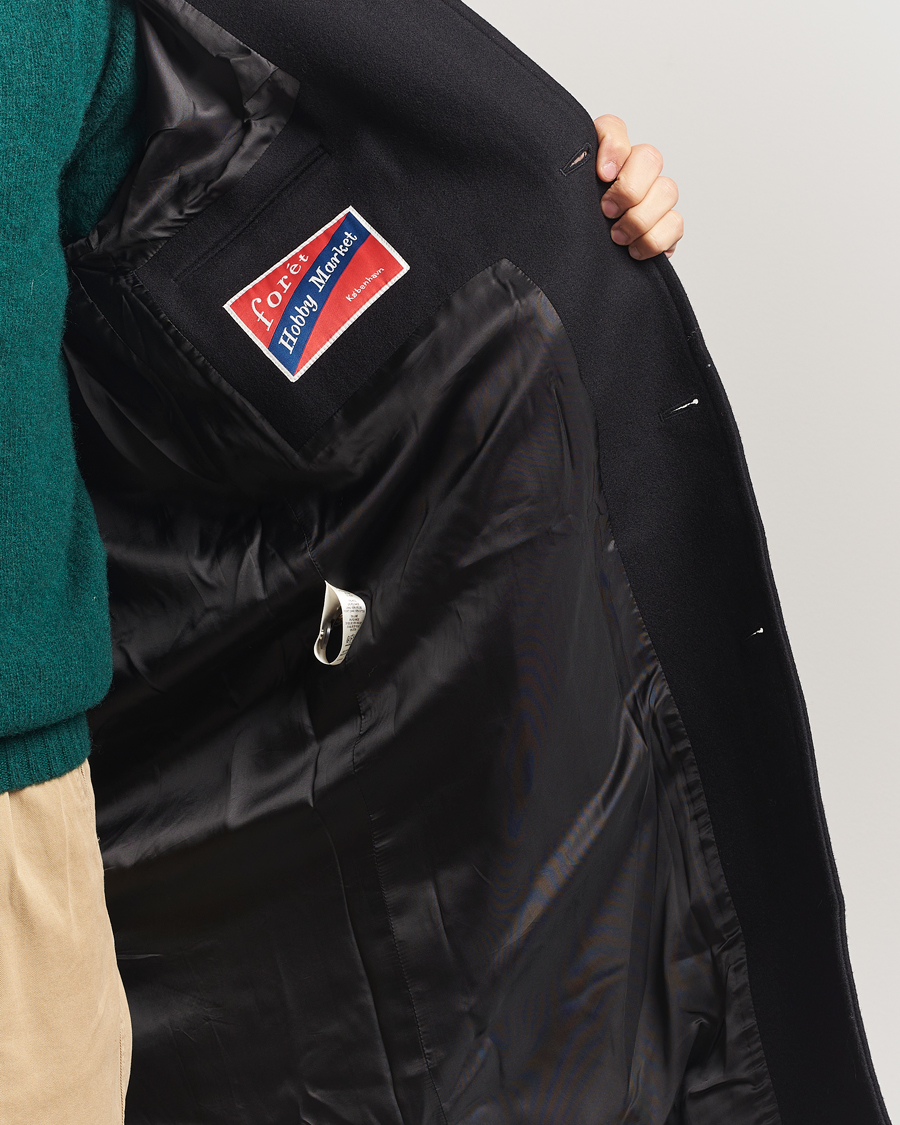 Herre | Jakker | Forét | Pine Wool Coat Black