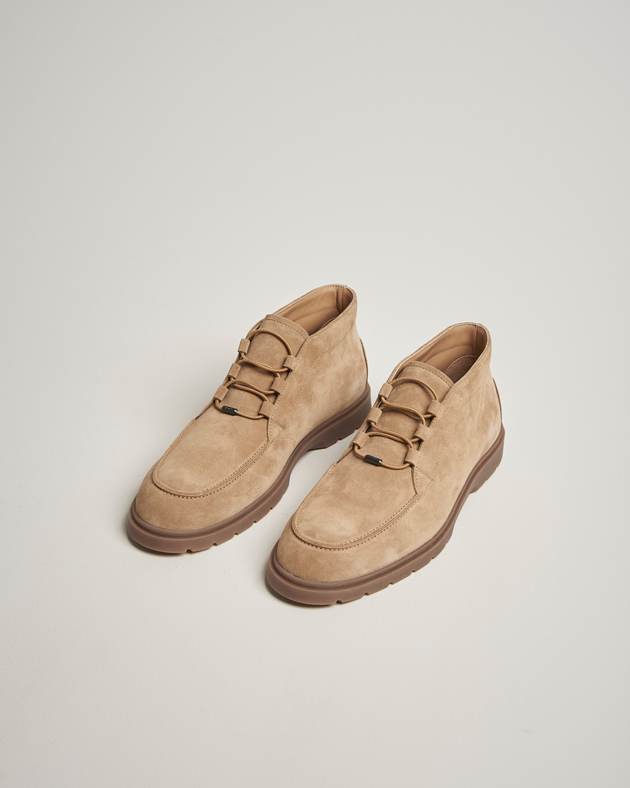 Herre | Støvler | Tod's | Polacco Moc Desert Boots Beige Suede