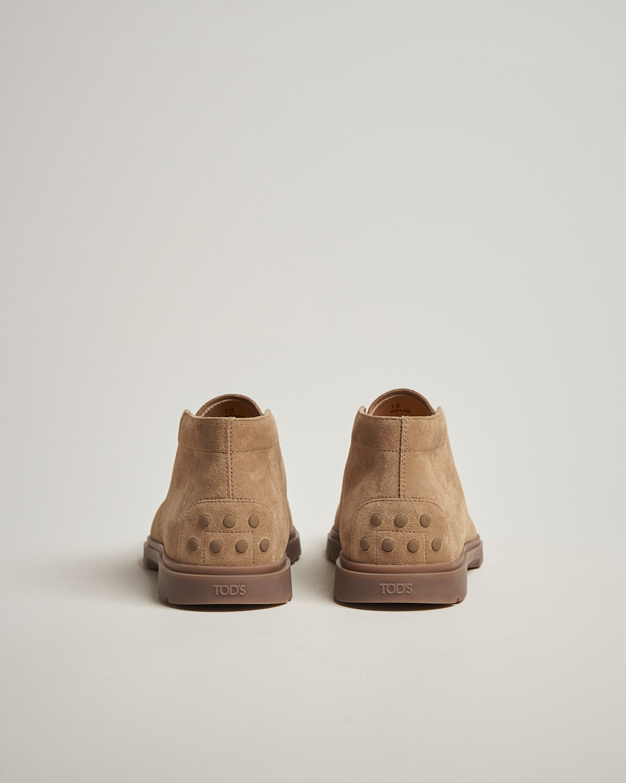 Herre | Støvler | Tod's | Polacco Moc Desert Boots Beige Suede