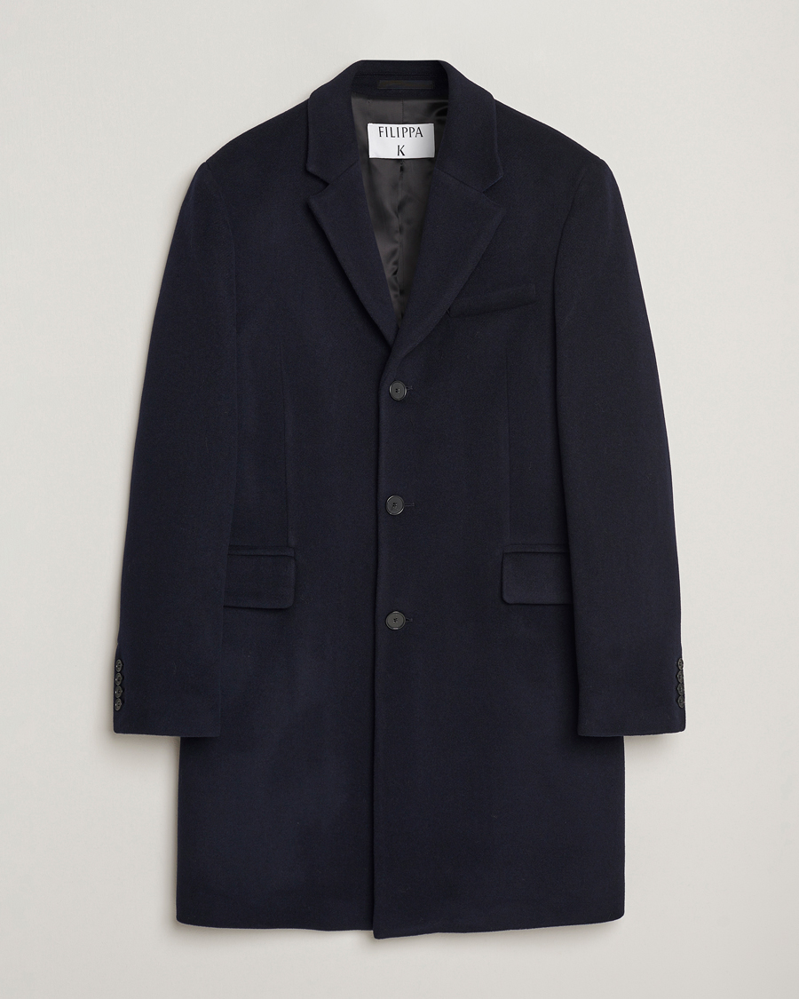 Herre | Jakker | Filippa K | William Wool Coat Navy