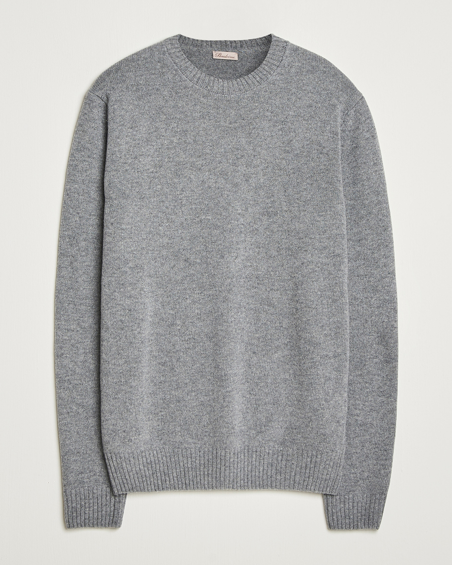 Herre | Gensere | Stenströms | Brushed Merino Crew Neck Grey