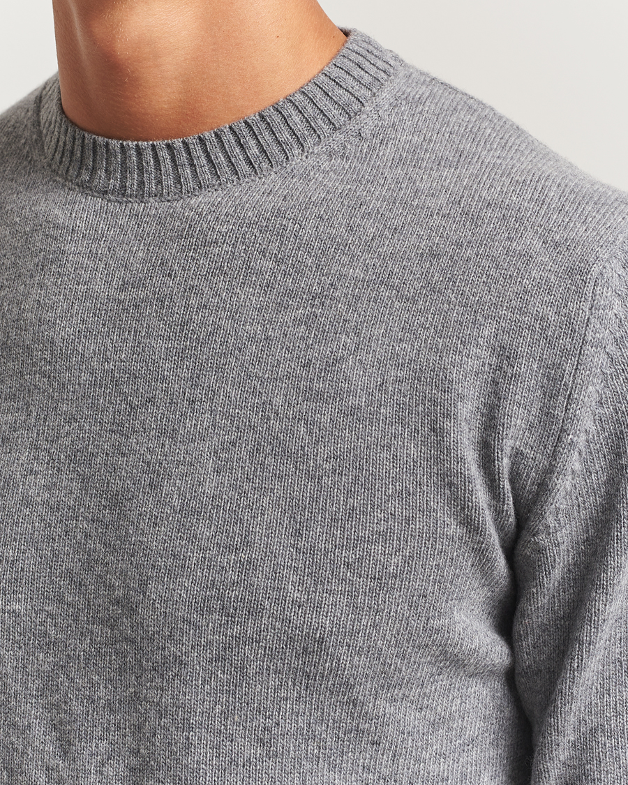 Herre | Gensere | Stenströms | Brushed Merino Crew Neck Grey
