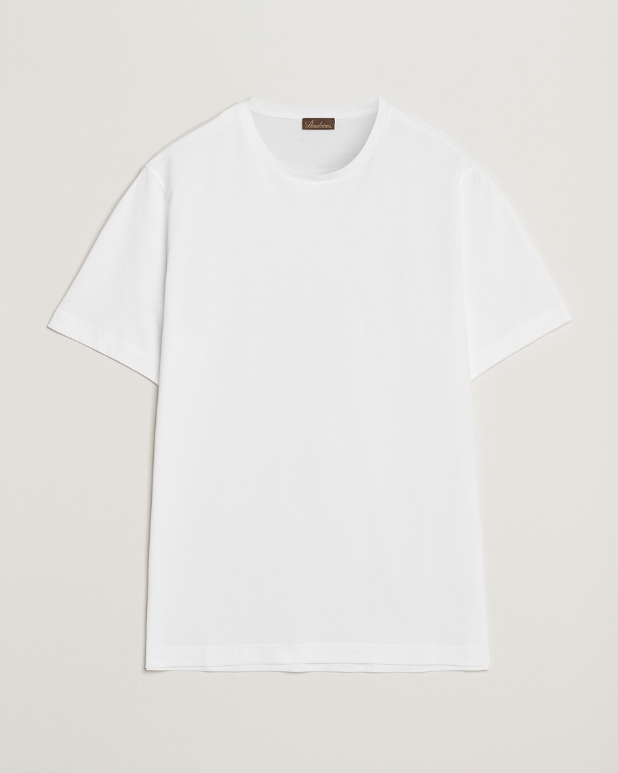 Herre | T-Shirts | Stenströms | Supima Cotton T-Shirt White