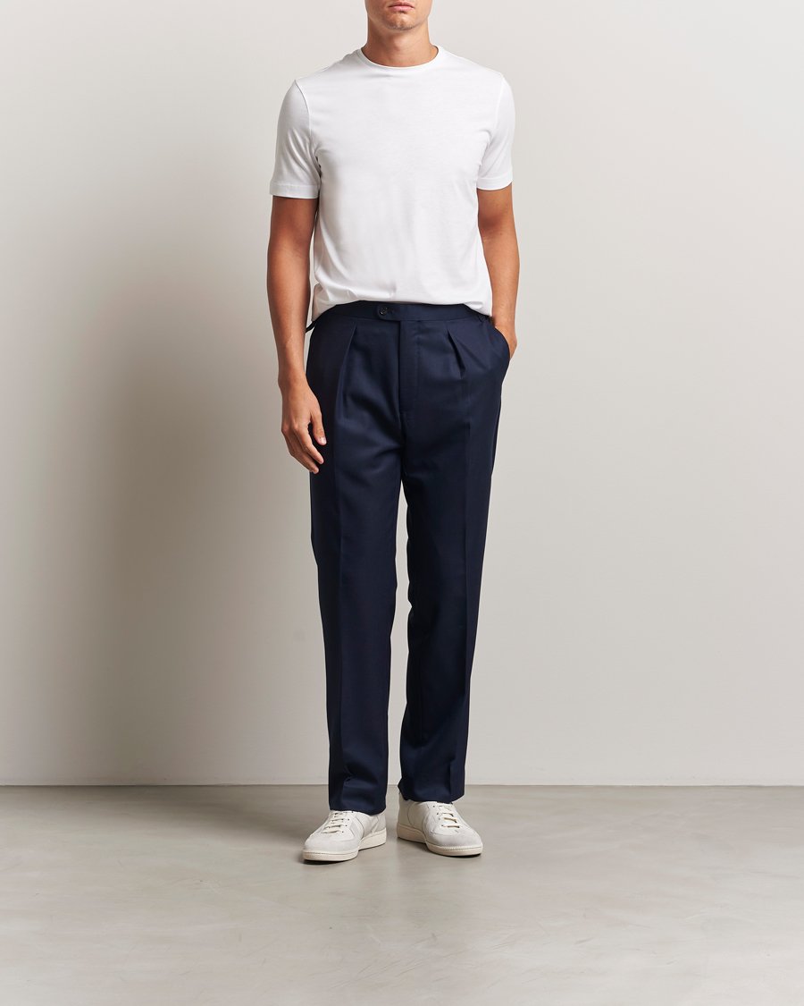 Herre | T-Shirts | Stenströms | Supima Cotton T-Shirt White