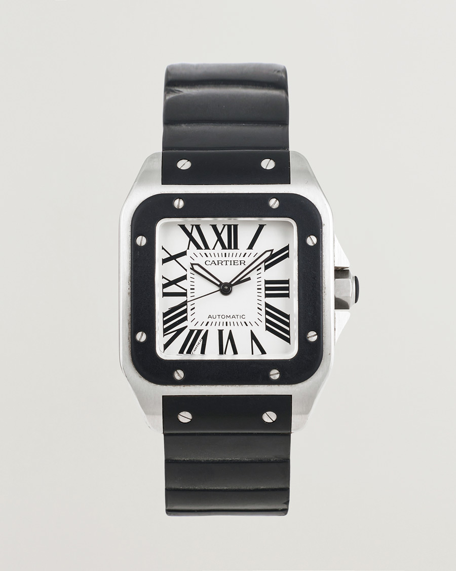 Herre | Pre-Owned & Vintage Watches | Cartier Pre-Owned | Santos 100