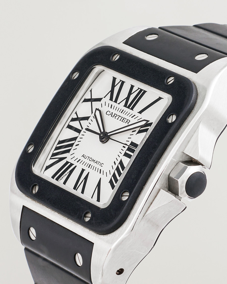 Herre | Pre-Owned & Vintage Watches | Cartier Pre-Owned | Santos 100