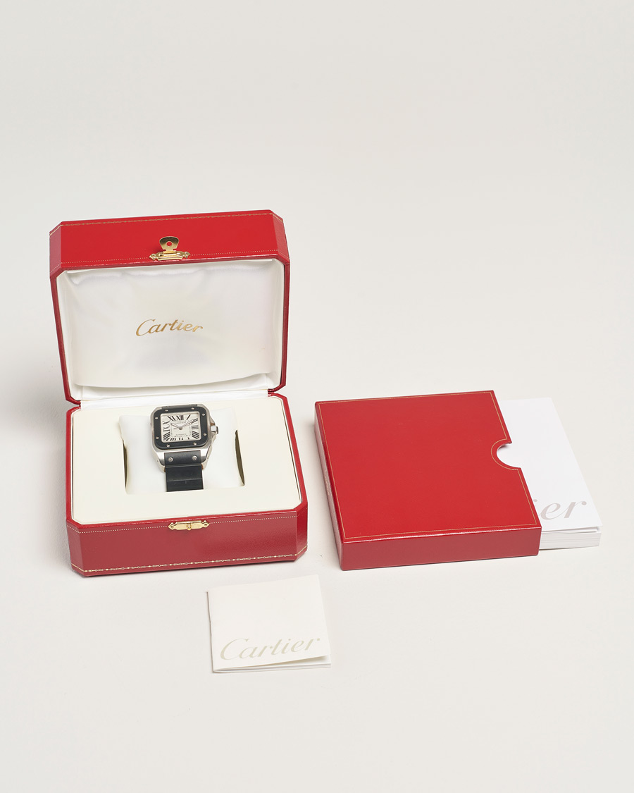 Herre | Pre-Owned & Vintage Watches | Cartier Pre-Owned | Santos 100