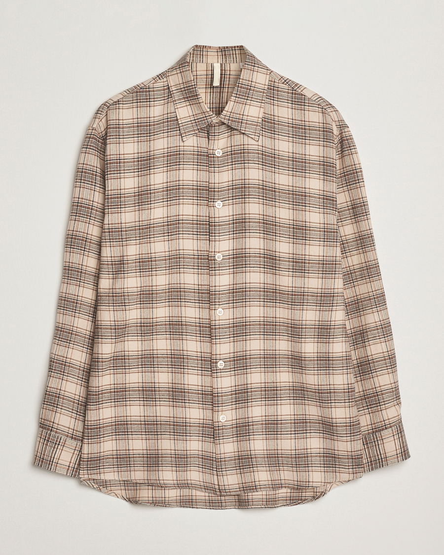 Herre | Skjorter | Sunflower | Studio Shirt Beige Check
