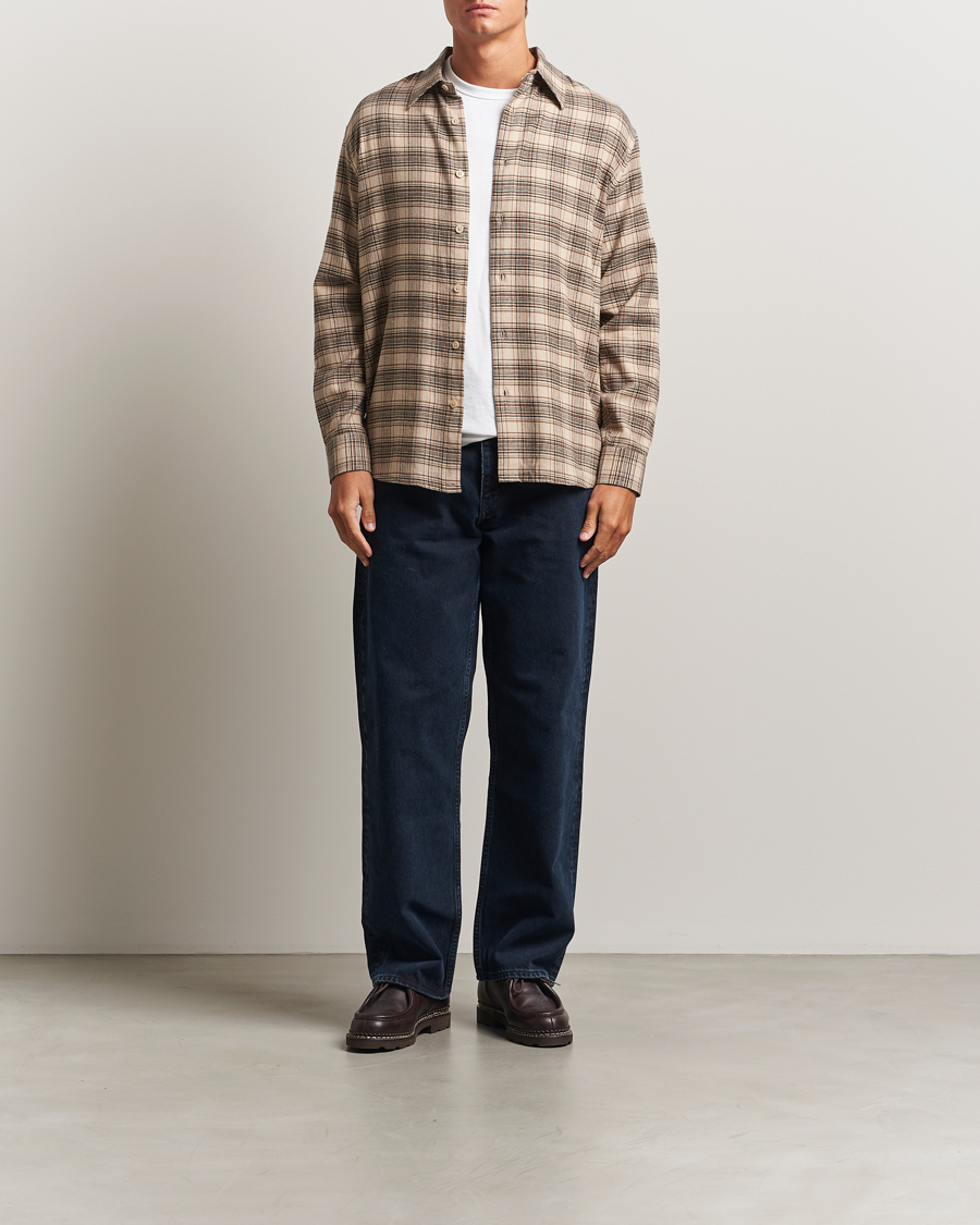 Herre | Skjorter | Sunflower | Studio Shirt Beige Check