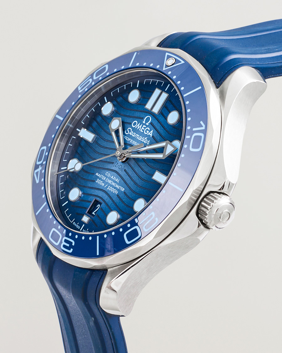 Herre | Pre-Owned & Vintage Watches | Omega Pre-Owned | Summer Blue Seamaster Diver 300m 75th