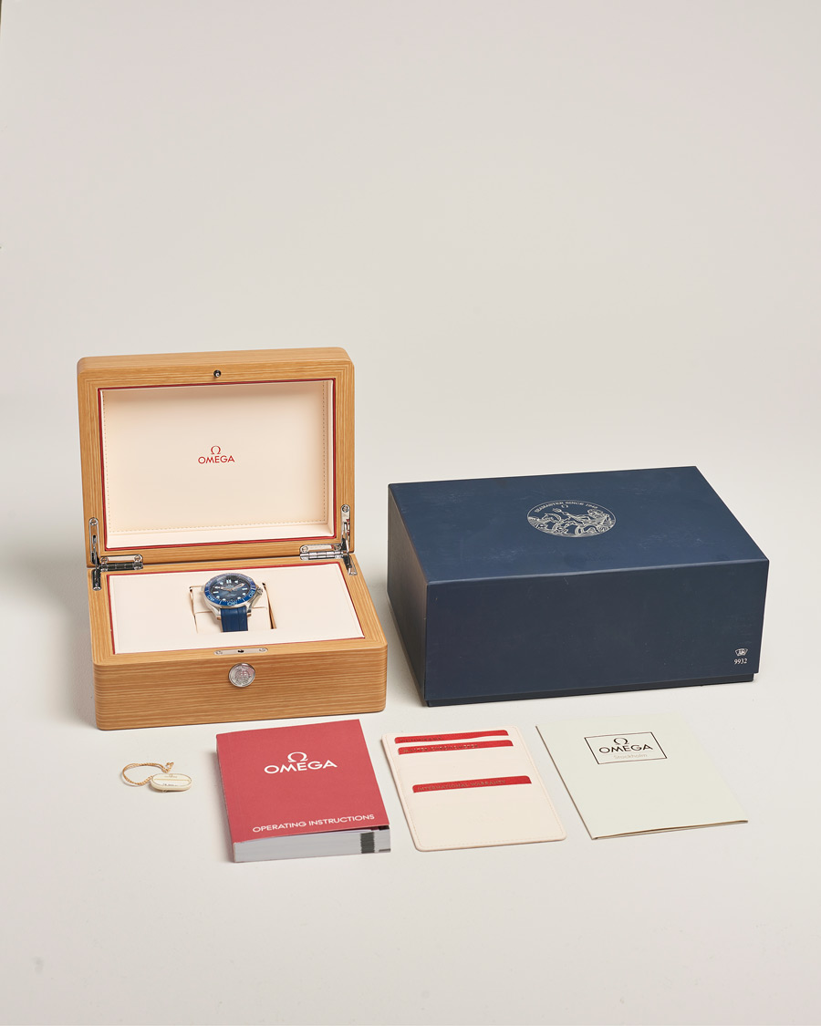 Herre | Pre-Owned & Vintage Watches | Omega Pre-Owned | Summer Blue Seamaster Diver 300m 75th