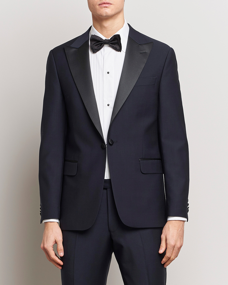 Herre |  | Oscar Jacobson | Frampton Wool Tuxedo Suit Navy
