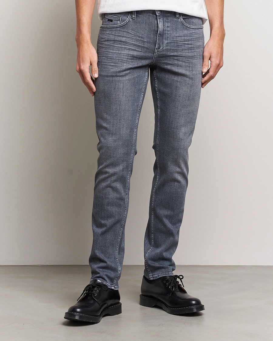 Herre | Business & Beyond | BOSS BLACK | Delaware Slim Fit Stretch Jeans Medium Grey