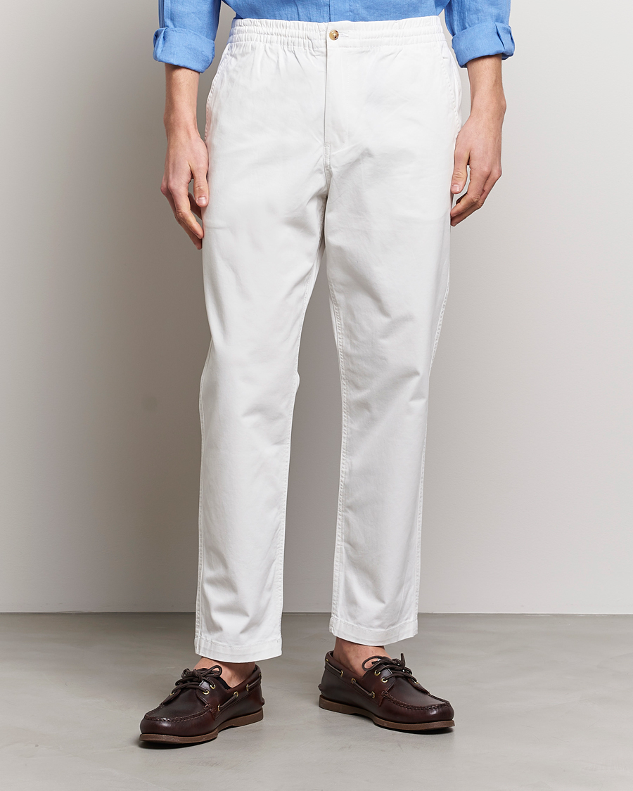 Herre |  | Polo Ralph Lauren | Prepster Stretch Drawstring Trousers Deckwash White