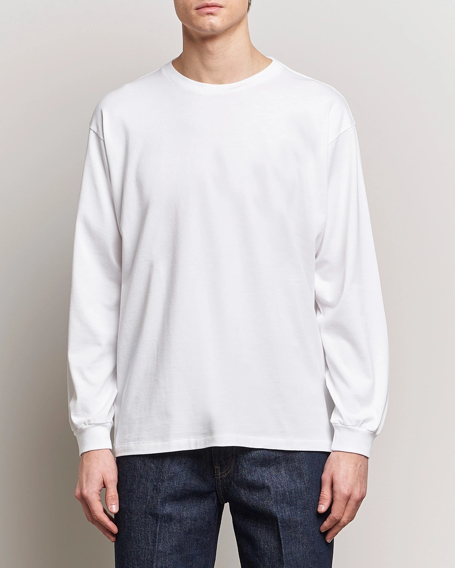 Herre | Japanese Department | Auralee | Luster Plating Long Sleeve T-Shirt White