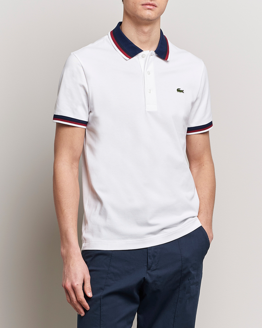 Herre | Lacoste | Lacoste | Regular Fit Tipped Polo White