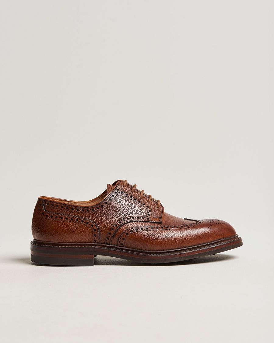 Crockett & Jones Pembroke Derbys Tan Grained Calf – Brun