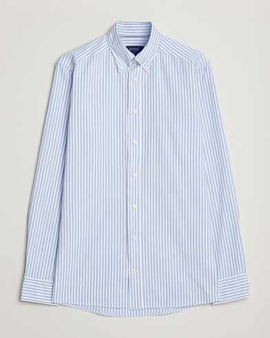  Slim Fit Royal Oxford Stripe Button Down Light Blue