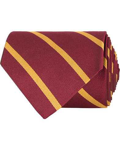  Striped Tie 8 cm Burgundy