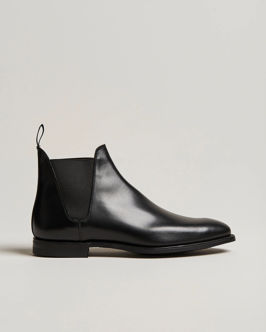 Crockett & Jones Chelsea 8 City Sole Black Calf – Svart