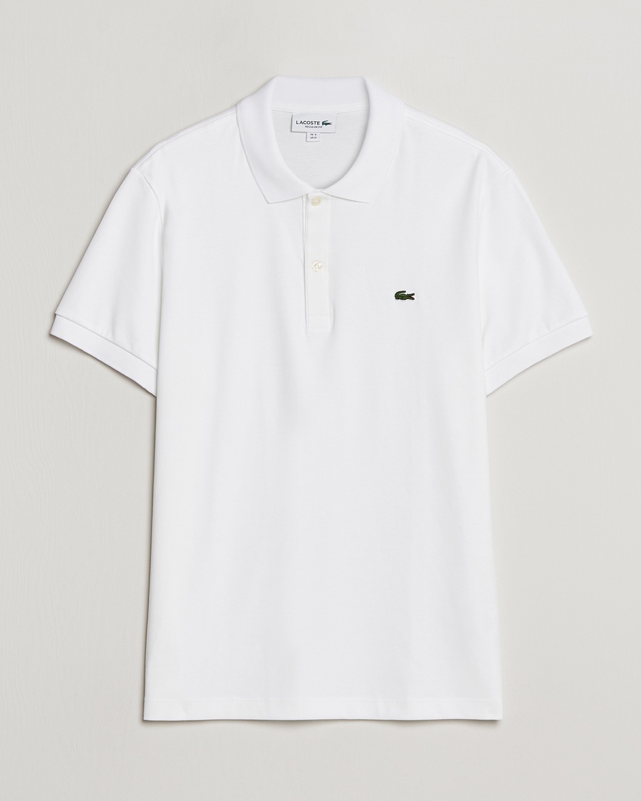 Lacoste Pima Interlock Piké White – Hvit