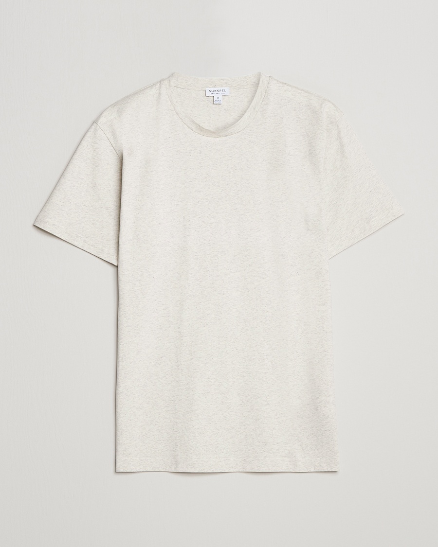 Herre |  | Sunspel | Riviera Midweight T-Shirt Archive White