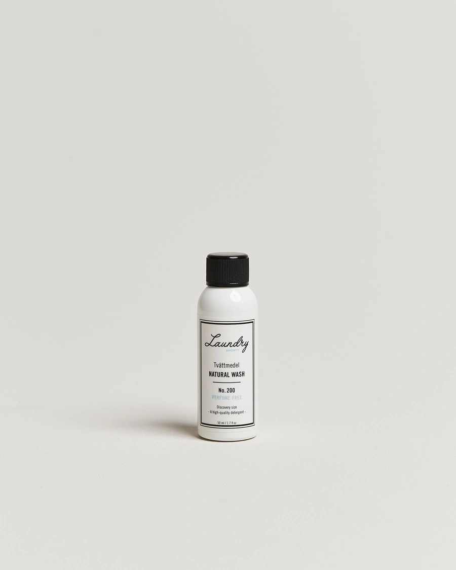 Herre | Vaskemiddel og tekstilspray | Laundry Society | Travel Size Natural Wash No 200 50ml