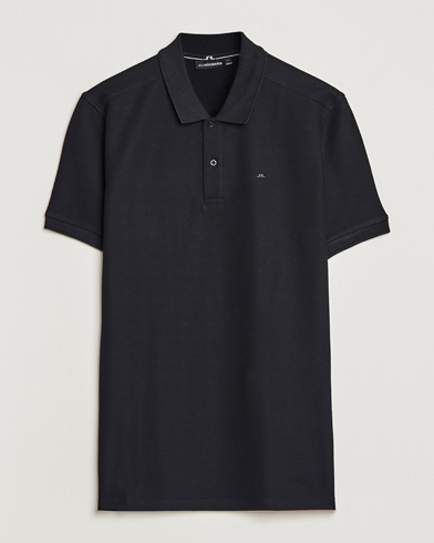 J.Lindeberg Troy Polo Pique Black hos CareOfCarl.no