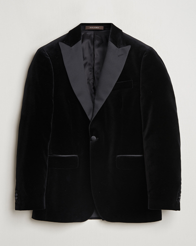  Frampton Velvet Tuxedo Blazer Black