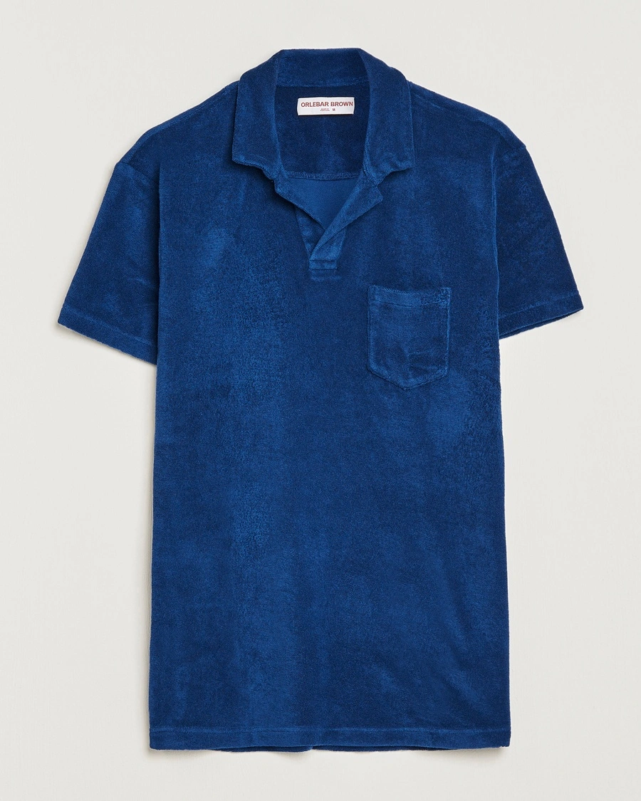 Orlebar Brown Terry Polo Blue Wash – Blå