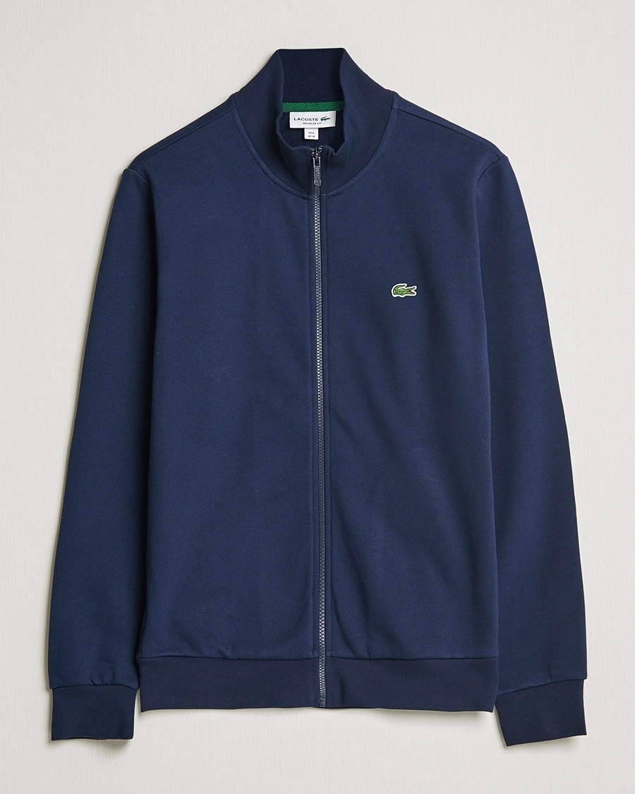 Lacoste Full Zip Sweater Navy – Blå