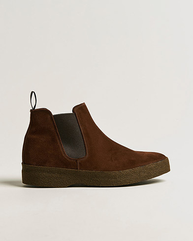 Sanders Adam Chelsea Boot Polo Snuff Suede – Svart